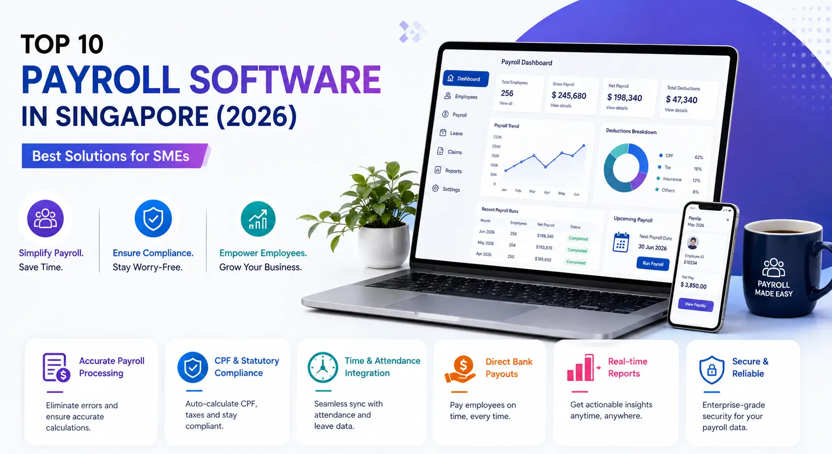 Top 10 Payroll Software in Singapore (2026): Best Solutions for SMEs