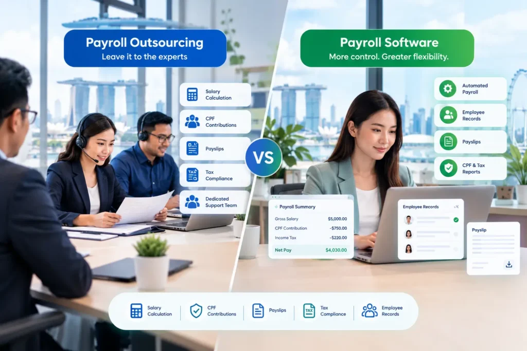 Payroll Outsourcing vs Payroll Software in Singapore
