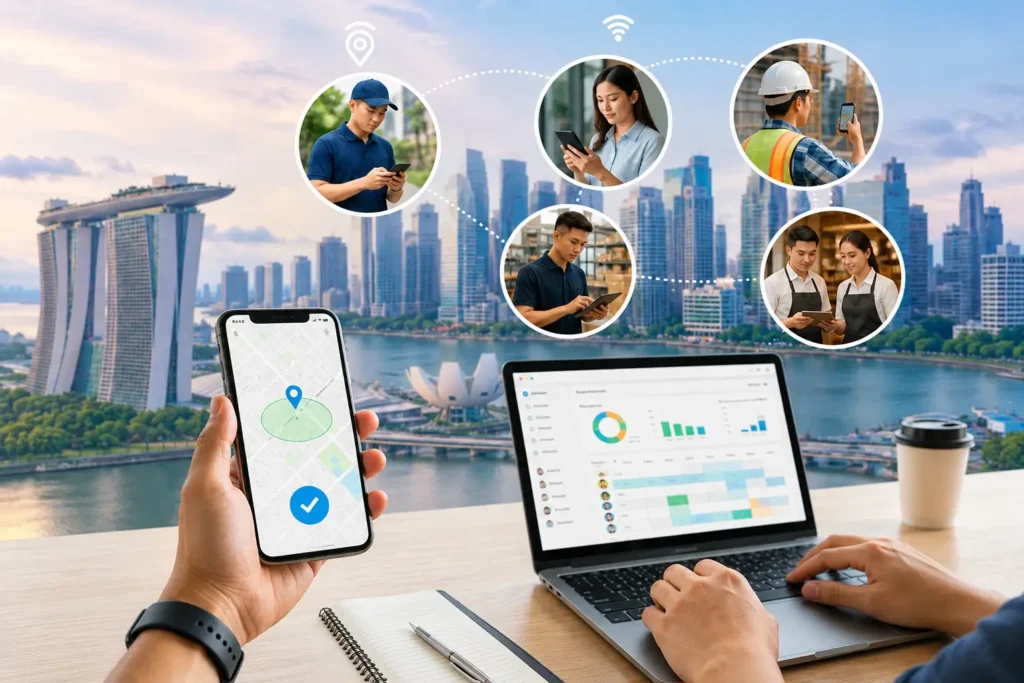 real-time attendance tracking for Singapore SMEs